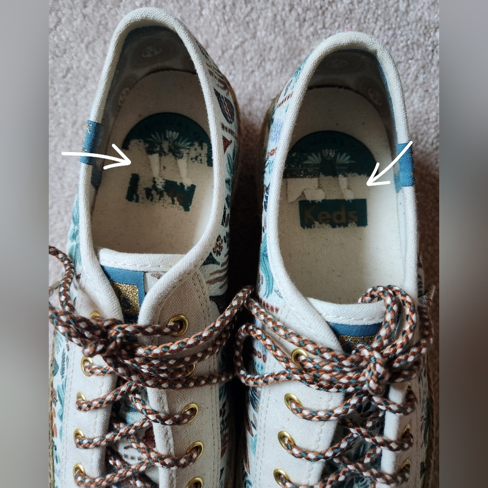 Keds x Jungalow Triple Kick Rainforest Platform Sneaker 8.5 - Picture 8 of 10